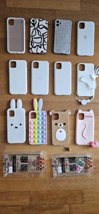 Ładowarka, słuchawki, 12 etui Iphone  11
