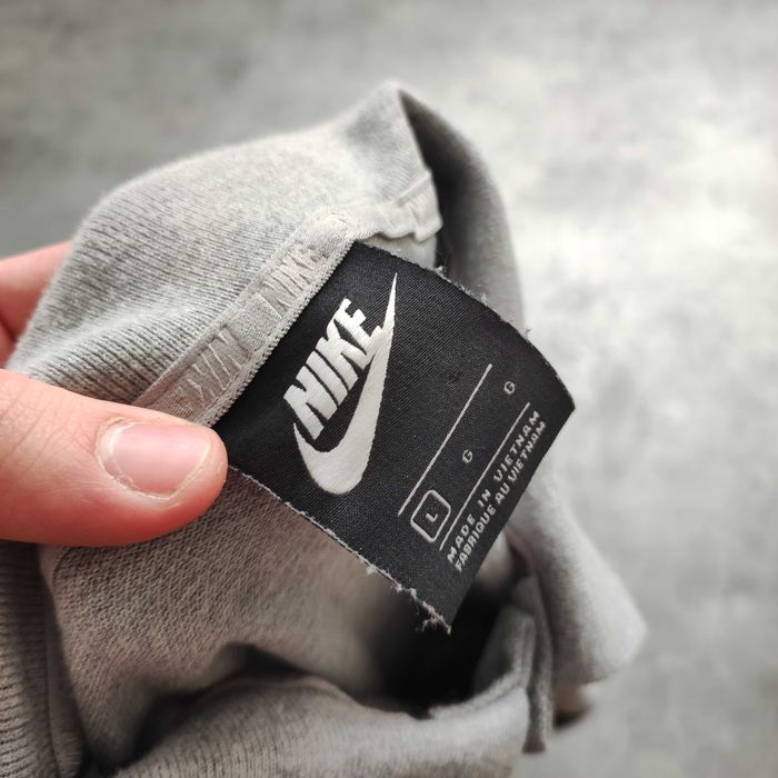 MĘSKA Koszulka Polo Elegancka PREMIUM szara Bawełna Nike Pętelka Logo