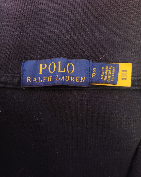 Granatowy sweter typu half-zip polo ralph lauren S unisex