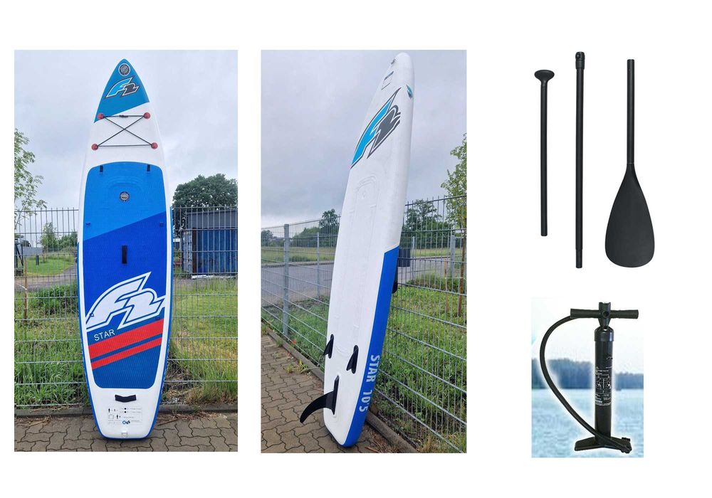 Deska SUP F2 Paddle-Board 320cm pływania 2x komora wiosło pompka DEMO