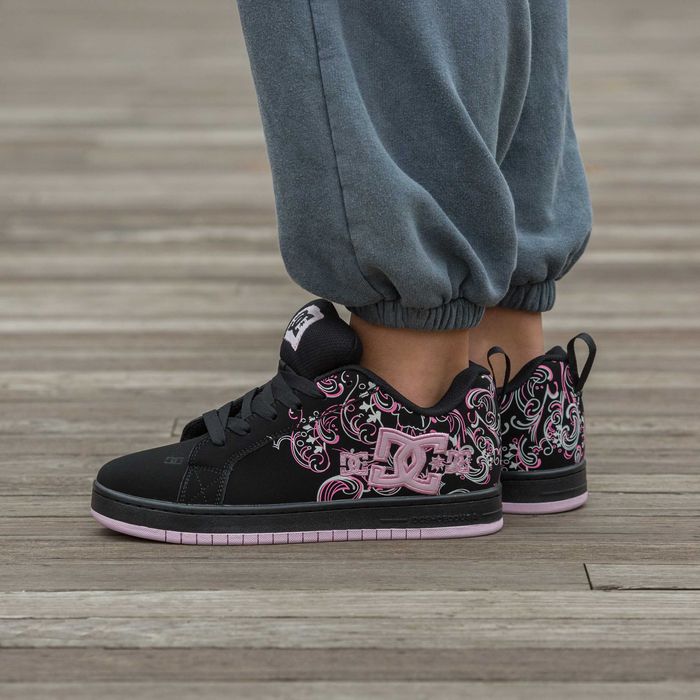 Женские кроссовки DC Court Graffik Black Pink Sabbath 36-41 Новинка!