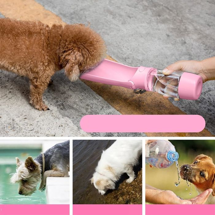 Butelka Miska Turystyczna Bidon Na Wodę Przenośna Poidło Dla Psa Kota