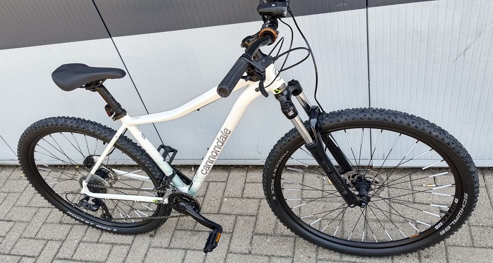 Rower MTB Cannondale Trail 7 koła 29 rama L biała perła 2x9 hydraulika śliczny JAK NOWY