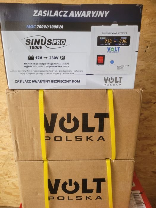Гібридний ДБЖ/інвертор Volt Polska SINUS PRO 1000E 12V 220V (3SP091012E)