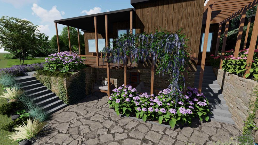 Ландшафтний дизайн та дизайн фасаду