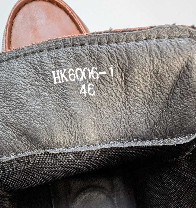 Чоловічі шкіряні черевики HK, Німеччина Розмір 46(45) - устілка 295 мм