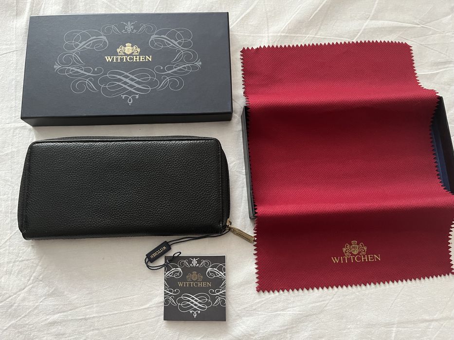 NOWY damski skórzany portfel Wittchen Italy Wallet BLK na prezent