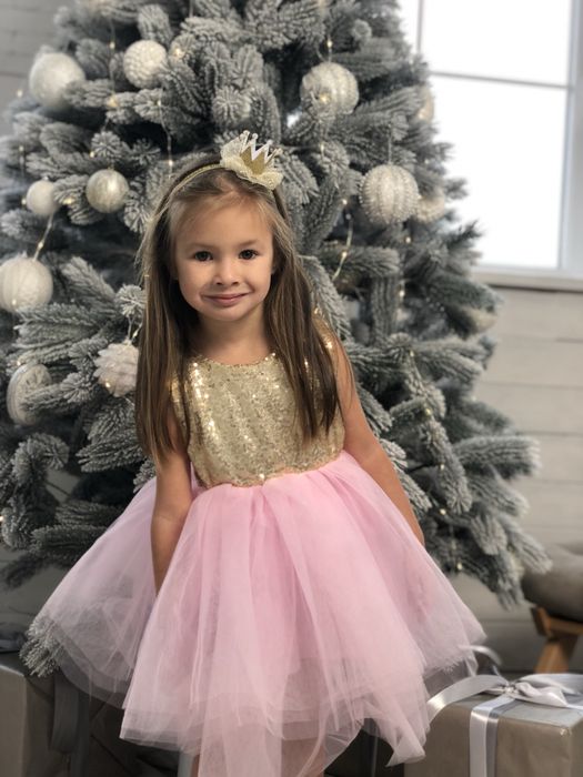 нарядное платье на 1 2 3 года плаття детское годик розовое 74 80 86 4