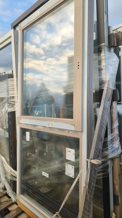 Okno PCV 107x220 - 3 szyby -  NOWE