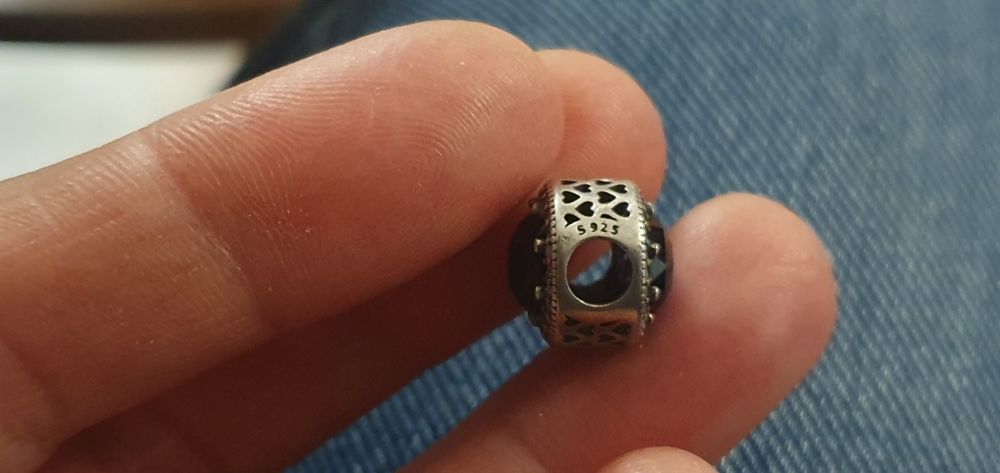 Charms Pandora ciemnoniebieskie serca