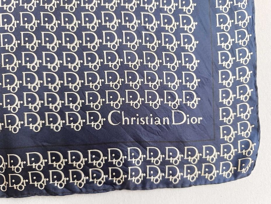 Monogramowana jedwabna apaszka Dior