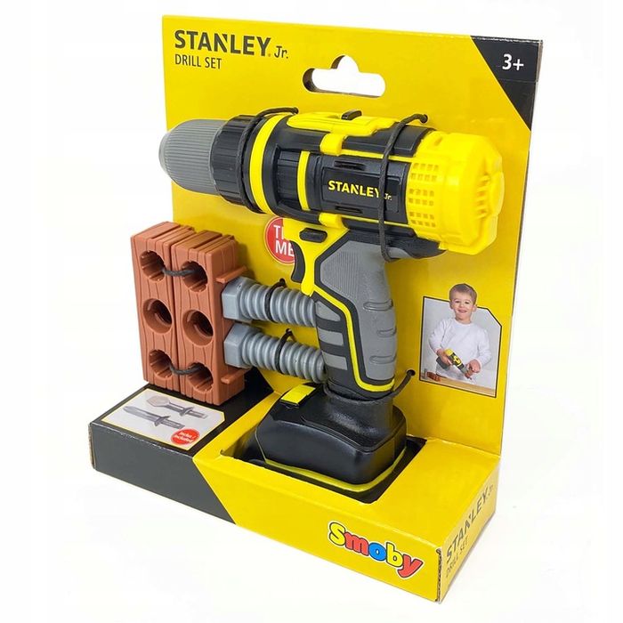 smoby stanley jr.- mechaniczna wiertarko wkrętarka dla dzieci