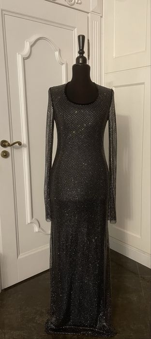 MAX MARA piękna suknia wieczorowa z kryształków. NOWA