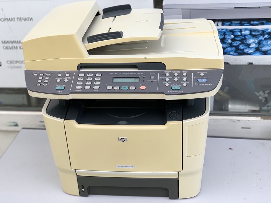 Мережеве МФУ з дуплексом HP LaserJet M2727nf лазерний принтер
