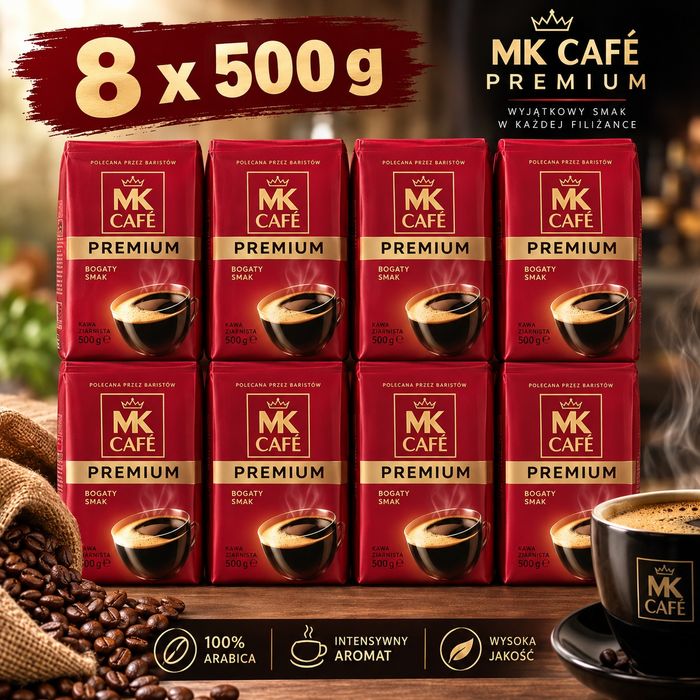 Kawa mielona MK CAFE Premium 8x500gram