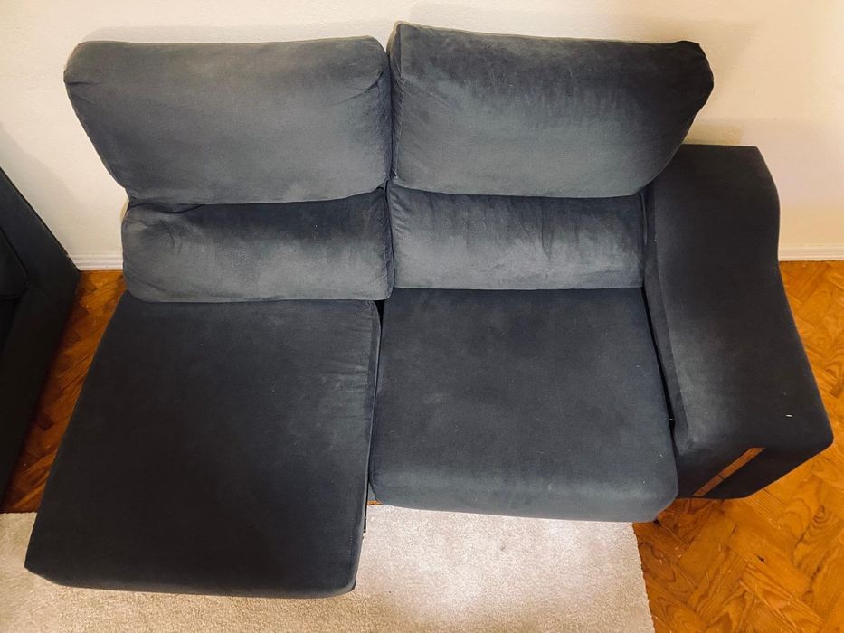 Sofá com bancos extra