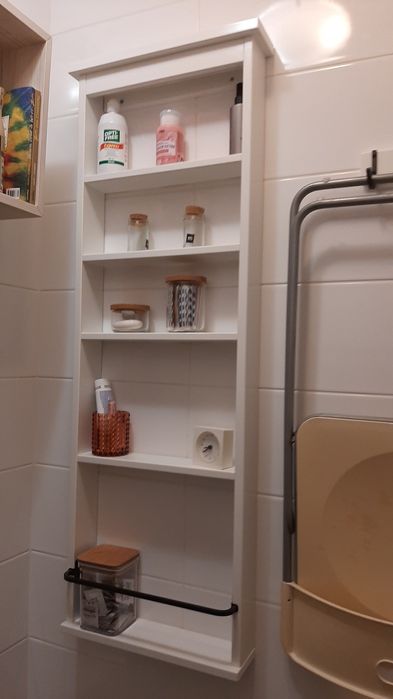 Estante de parede para WC branca Ikea