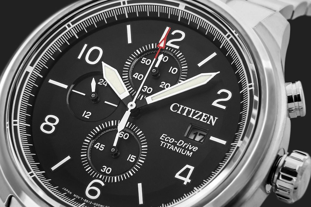 zegarek męski citizen super titanium eco-drive ca0810-88e + box