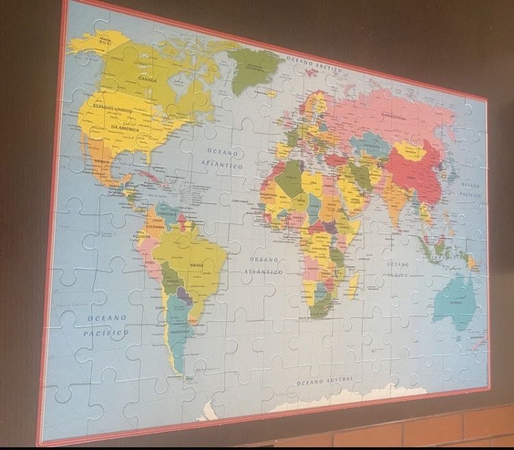 Puzzle Geográfico Mundo, 2 em 1