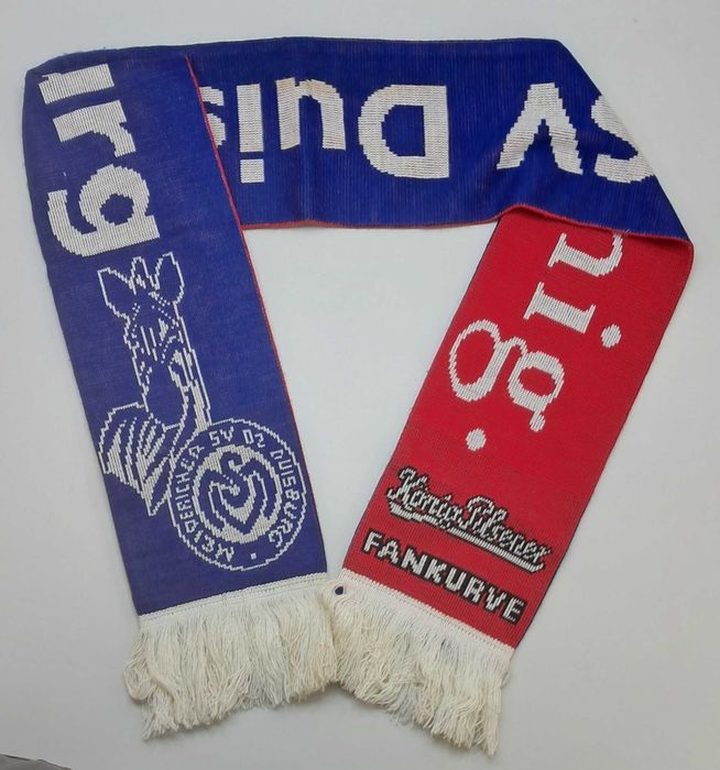 Oficjalny szalik MSV Duisburg- König Pilsener Fankurve -Zebra - 153 cm
