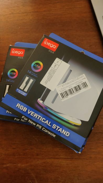 Підставка вертикальна playstation 5 slim/pro rgb подставка ps 5