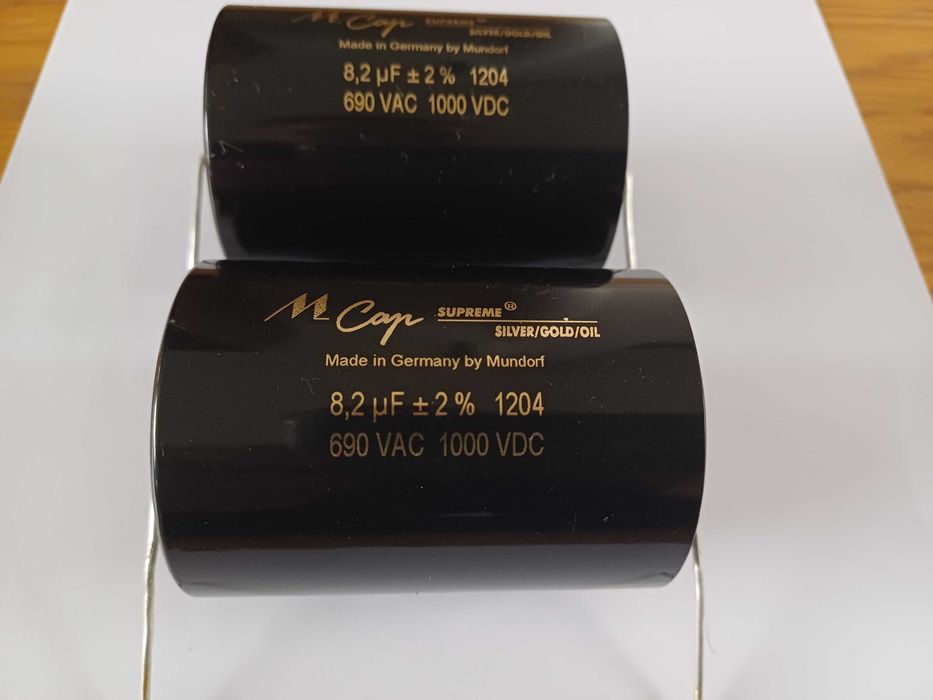 Kondensatory MUNDORF Supreme Silver Gold Oil 8,2 uF