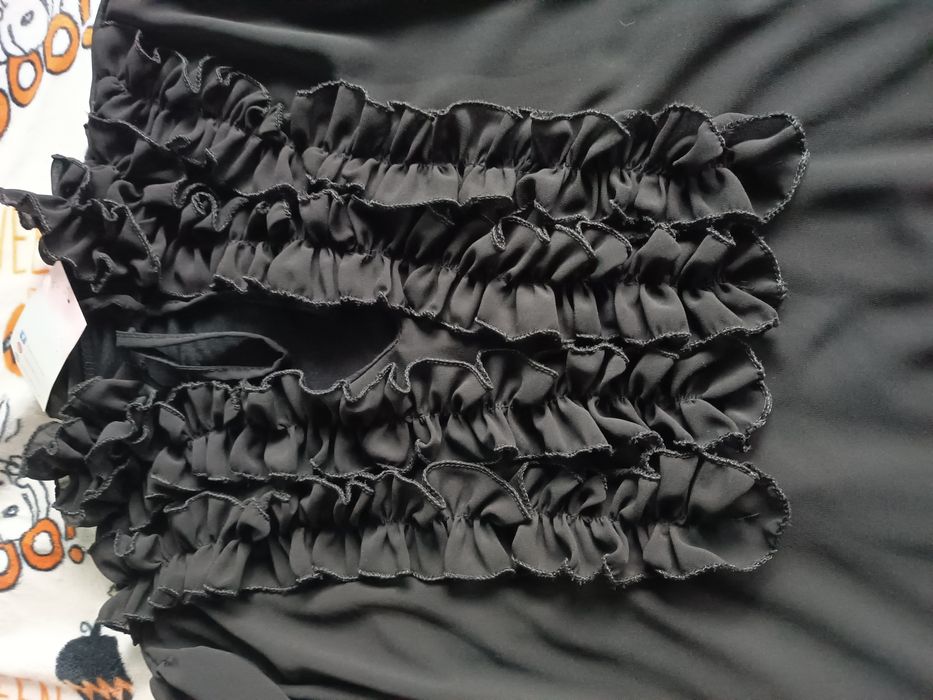 Bluzka szyfonową z żabotem do 125 biust