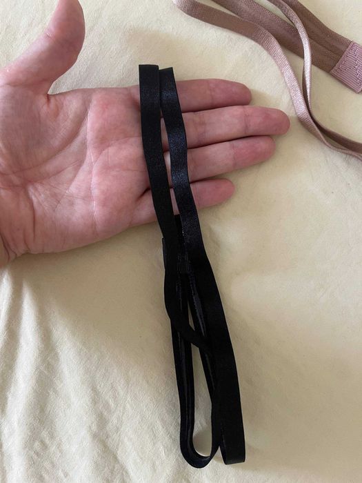 Bandoletes elásticas para o cabelo – 2 unidades (creme e preta) OYSHO
