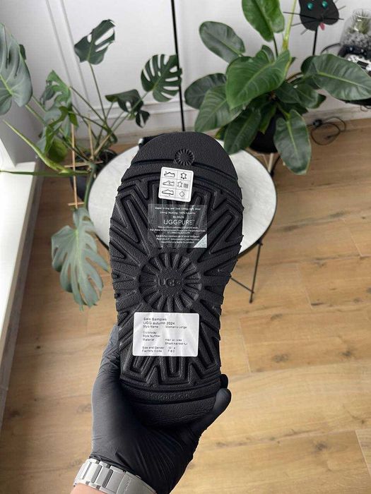 Уггі UGG Tazz Slipper Heritage Braid Black premium зимові з хутром