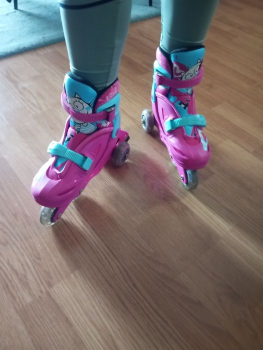 Patins cor de rosa