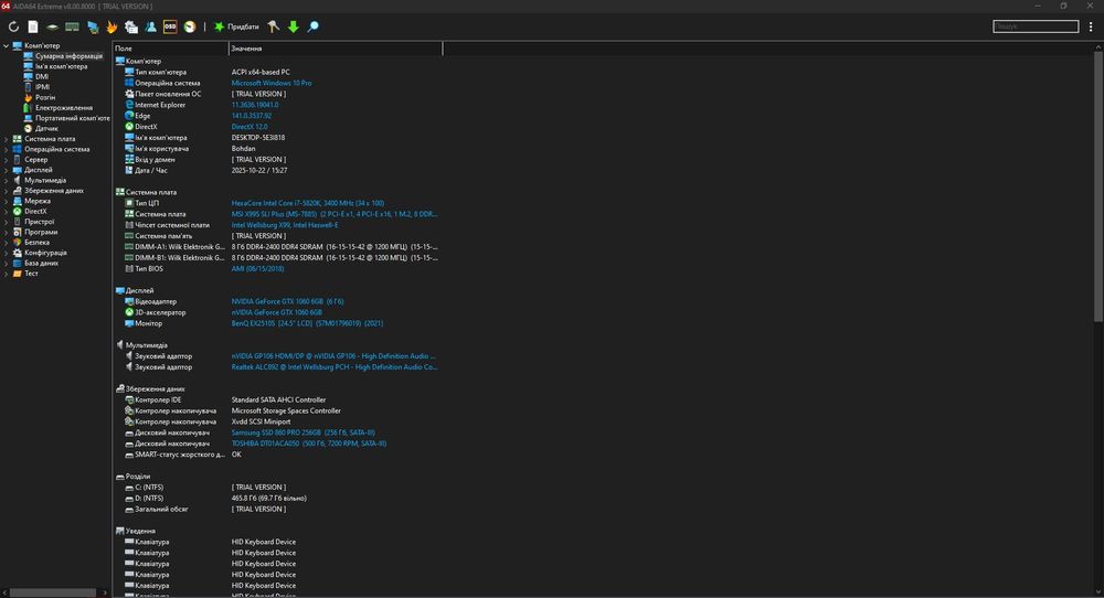Комплект i7 5820k