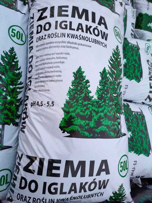 Ziemia ogrodowa uniwersalna 60l kora sosnowa torf kwaśny