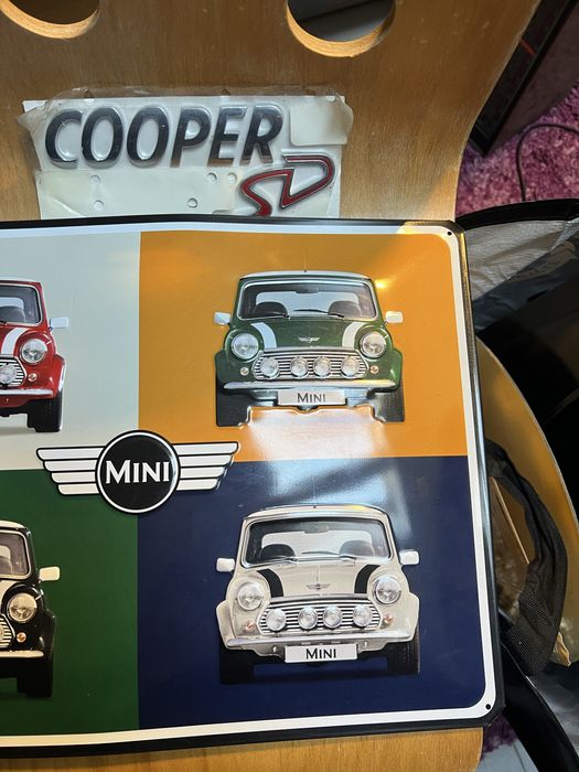 Chapa decorativa carro Mini