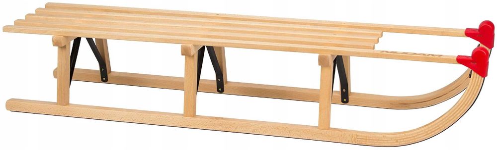Sanki Drewniane  Wytrzymałe Nijdam 120 cm