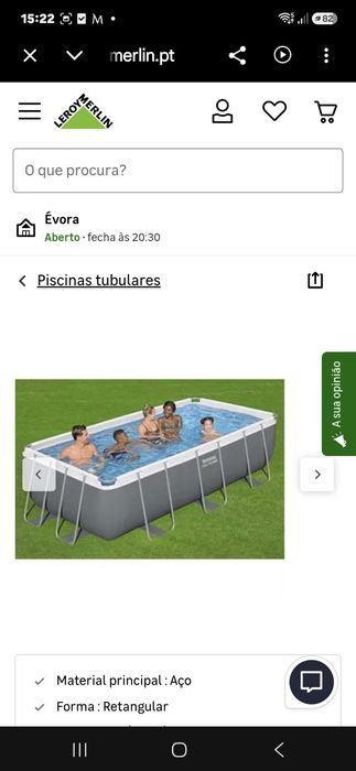 Piscina retangular , 2 Anos Garantia