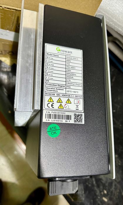 Inversor Monofásico 2000W Ongrid (Ligado à rede elétrica) Novo!