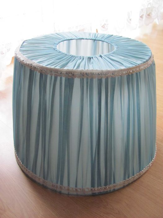 Abażur duży niebieski