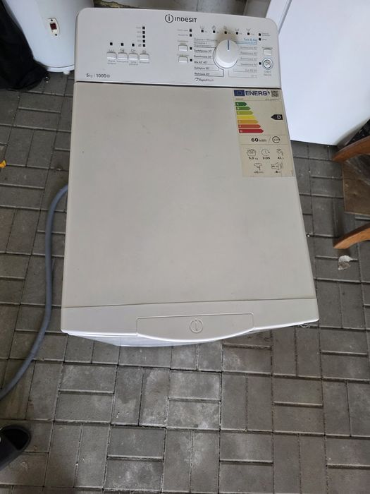 Pralka Indesit ładowana od góry | Papiery i Dowód Zakupu | Stan BARDZO DOBRY!