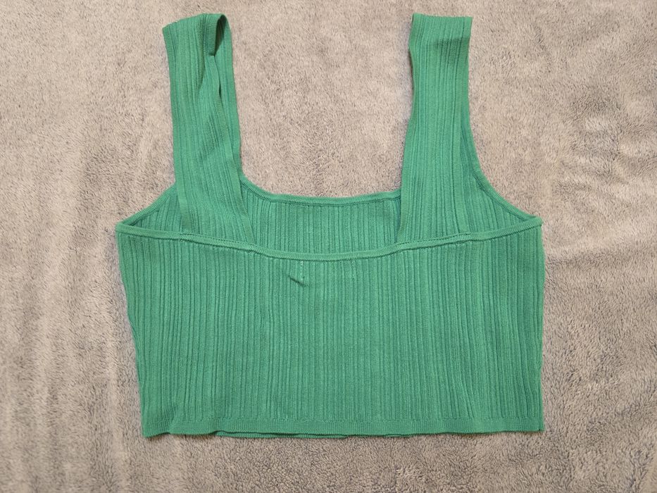 Zielony crop top H&M