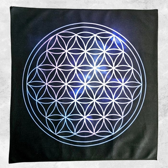 Toalha "Flor da Vida" p/ Tarot ou Decoração