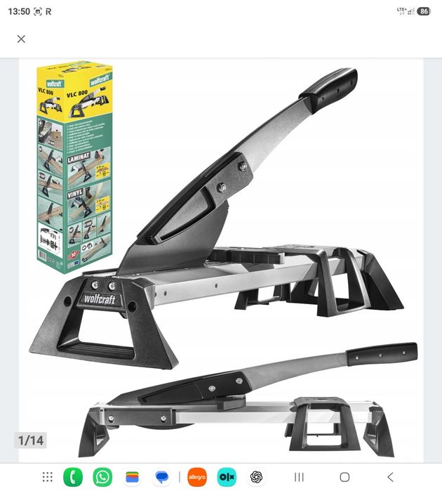 WOLFCRAFT VLC 800 Gilotyna do Paneli Podłogowych 6939000