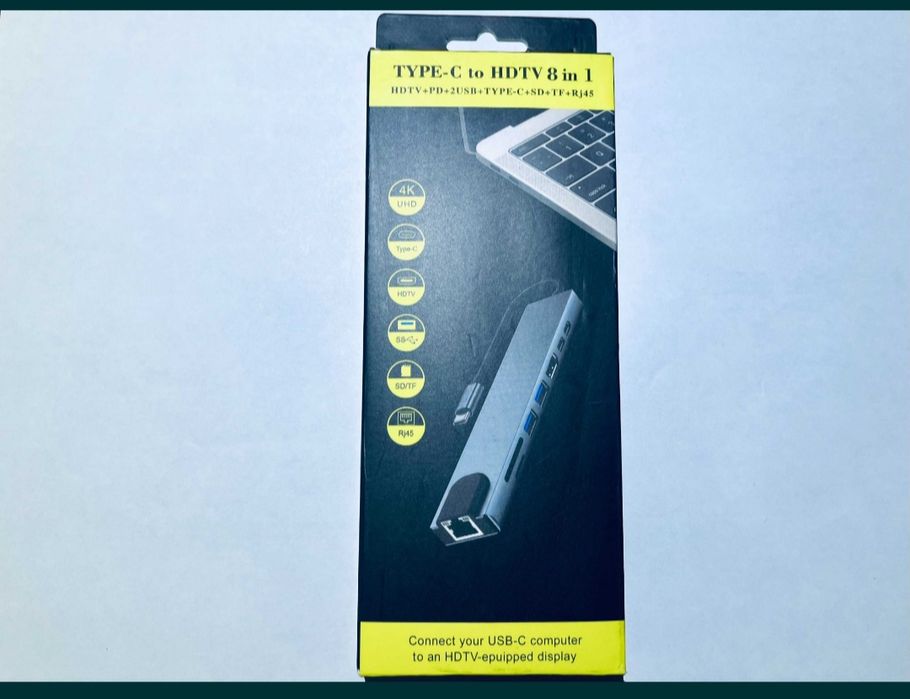 Адаптер usb-c hub 8 в 1