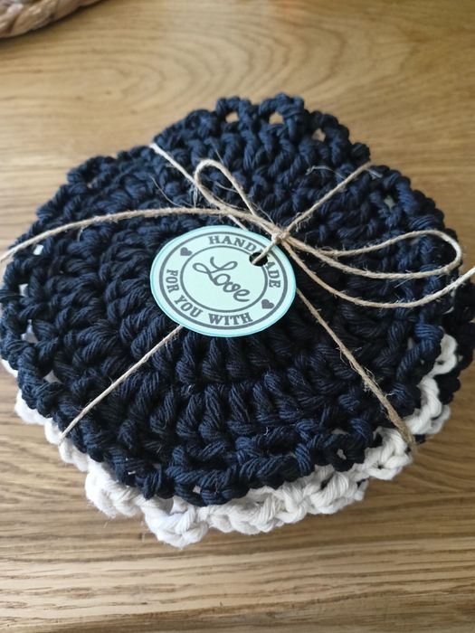 Podkładki pod kubek ze sznurka handMade