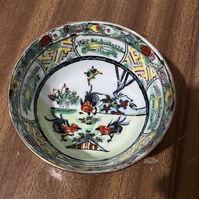 Taca de arroz Macau seculo 20, porcelana.