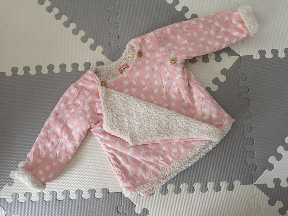 5.10.15 Różowa bluza ala ramoneska króliczki wielkanoc 86