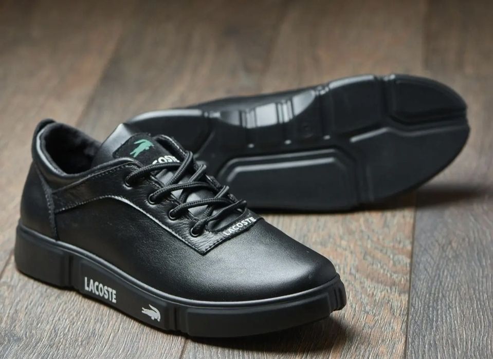 Lacoste шкіряні чоловічі кросівки кеди красовки кроссовки мужские кожа