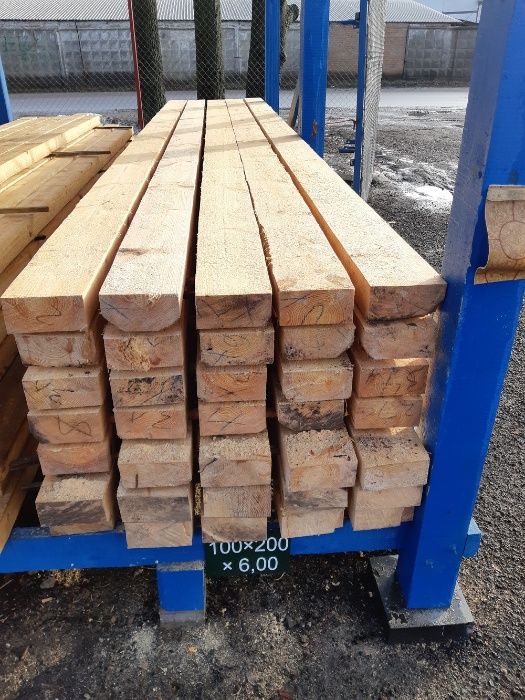 Брус 100х200х4,00, 200х100х4,50 100х200х6,00 Стропила Доска обрезная
