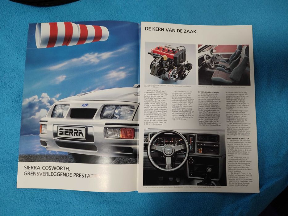 Folheto Ford Sierra RS Cosworth