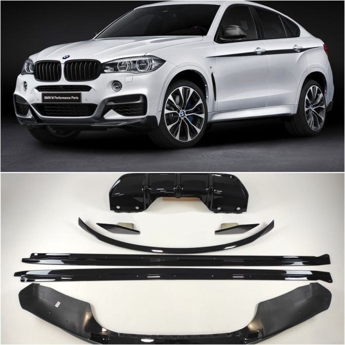 Комплект обвес  М перфоменс для BMW  X6 F16 губа накладка спойлер