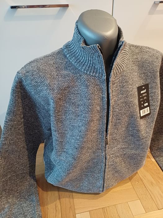 Sweter męski na polarze. XL, XXL.